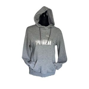 Puma- Men’s Essential Big Logo Hoodie Grey